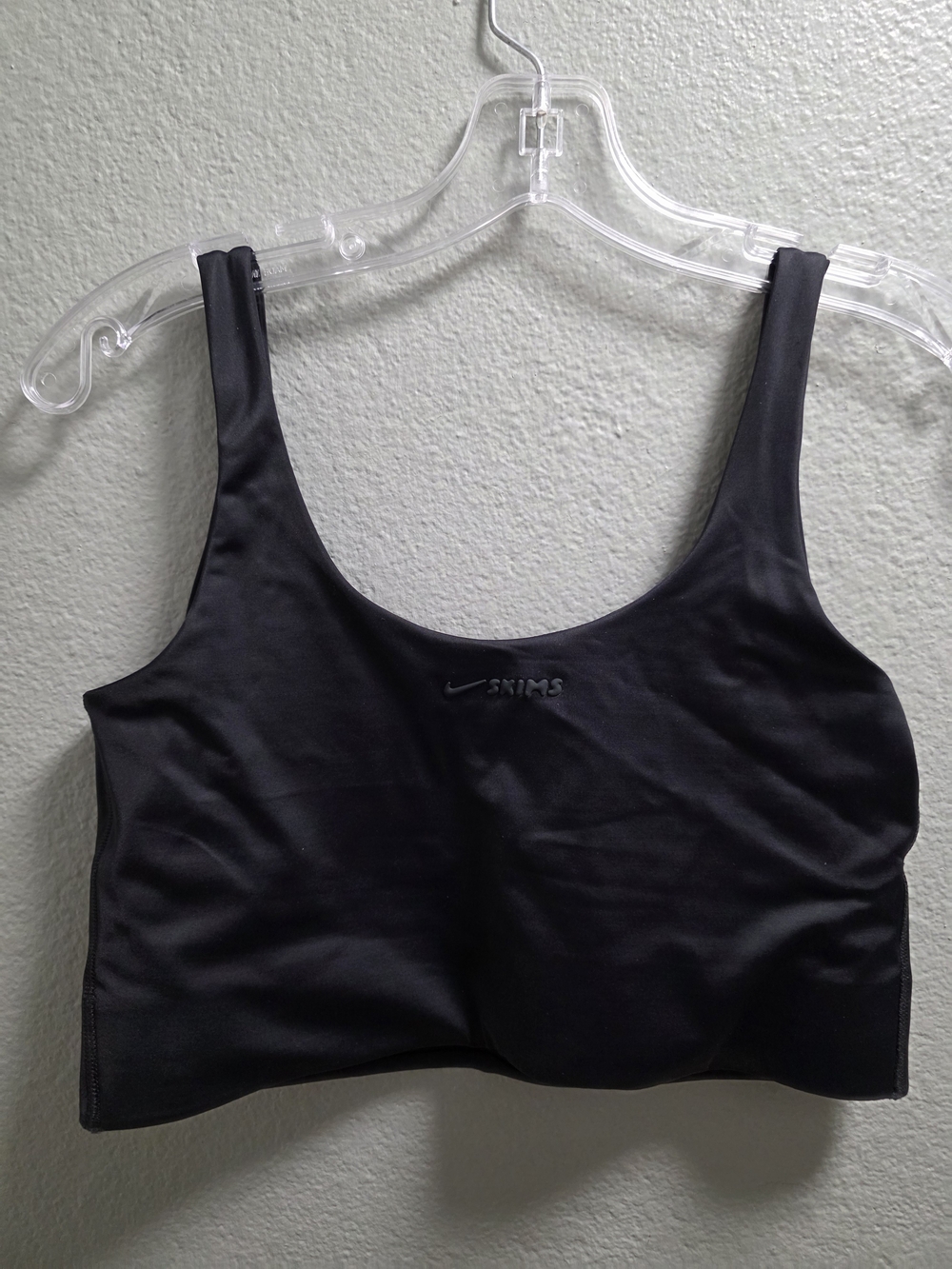 SKIMS Women's Black Scoop Neck Bralette NIKE collaboration